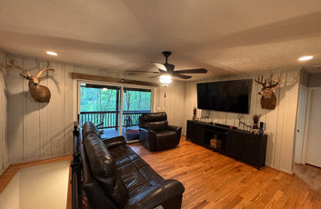 Waterfront Living on Lake Harding - Charming Rustic Cabin Retreat with Modern Comforts-11